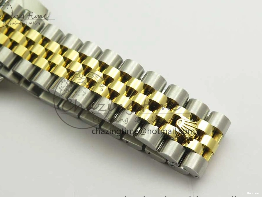 MiroTime 0801 DateJust 36 SS YG 116233 ARF 1:1 Best Edition 904L Steel Black Dial Stick Markers on Jubilee Bracelet SH3135 V EasyMatch 3261